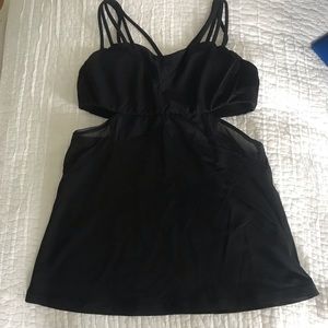 Lulu lemon workout tank with mesh cutouts